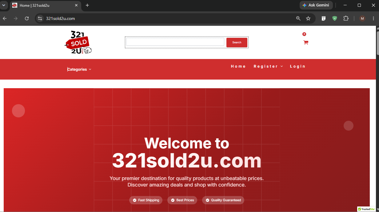 321sold2u ecommerce website project